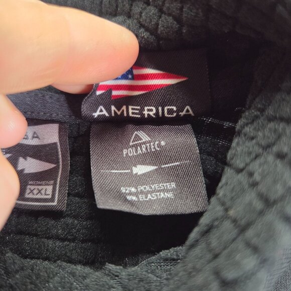 GORUCK Indestructible Grid Fleece Half‎ Zip Women's XXL Black Long Sleeves $155 - Picture 4 of 13